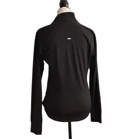 Old Navy Active Semi-Fitted Half Zip Pullover Black Size Medium - Picture 3 of 8